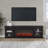 Benjamin 83" Landscape Electric Fireplace by Real Flame-89114308