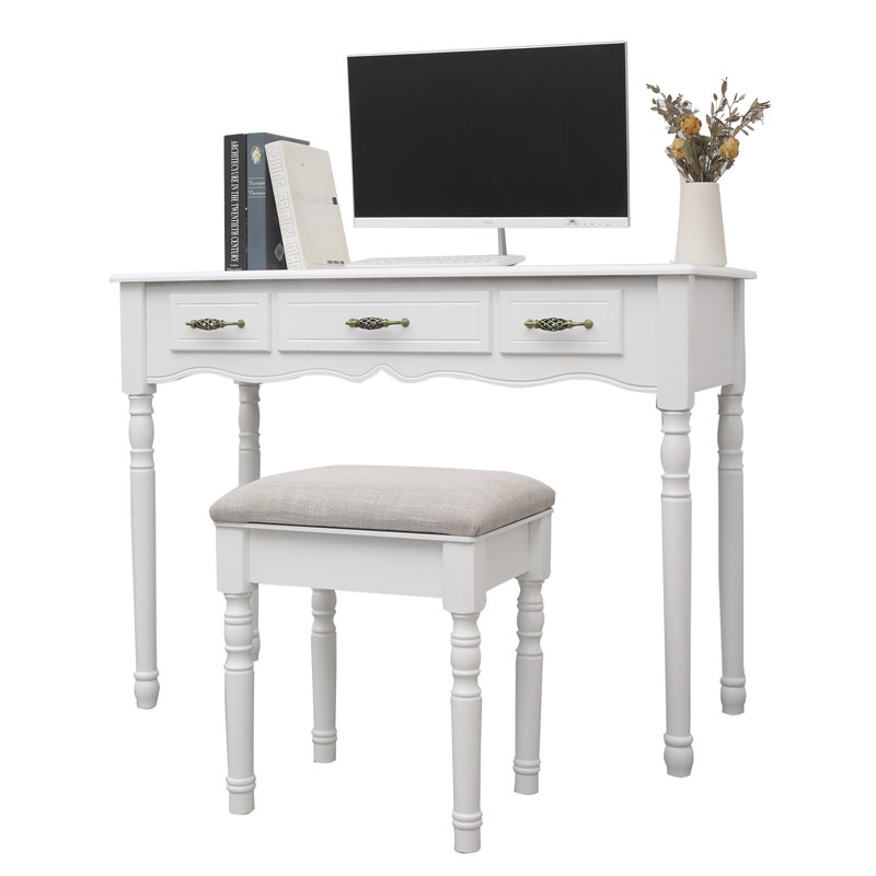 Ensemble coiffeuse et tabouret Isom