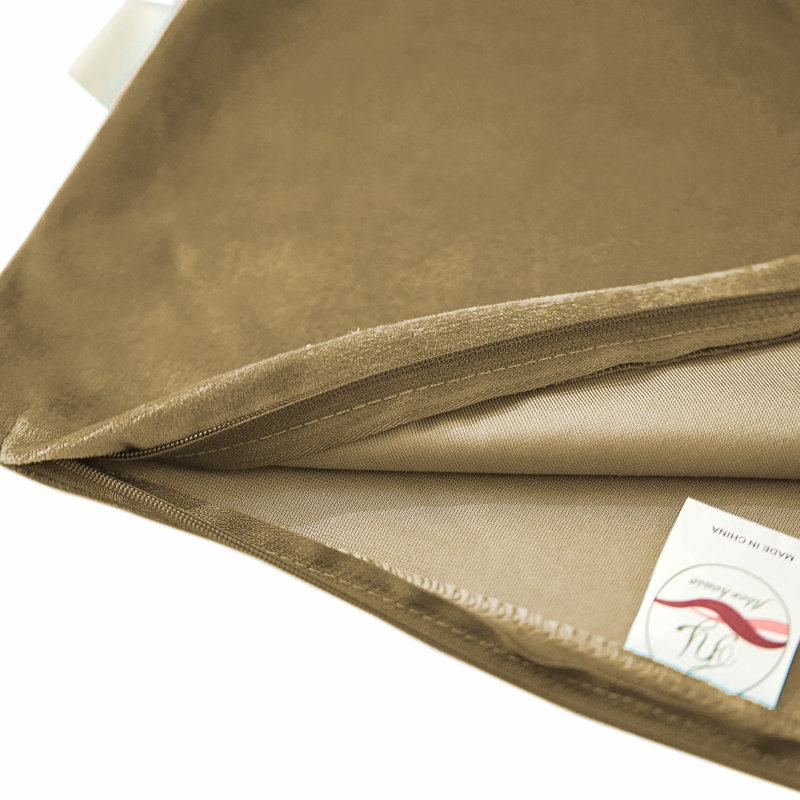 Housse de coussin carrée, Café, 16 po x 16 po