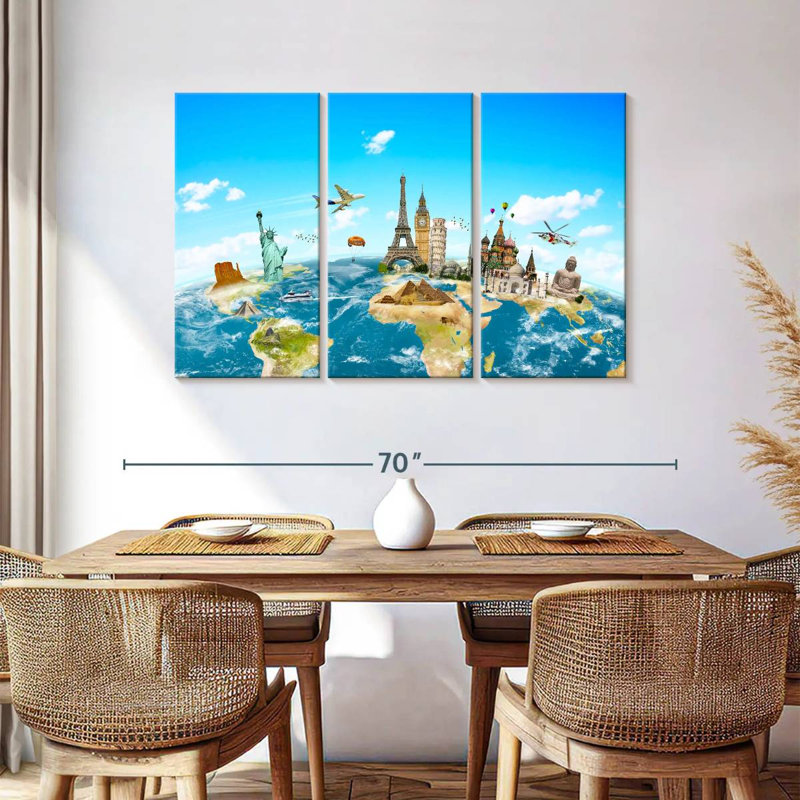 Senne Travel Monuments, 36" H x 57" W