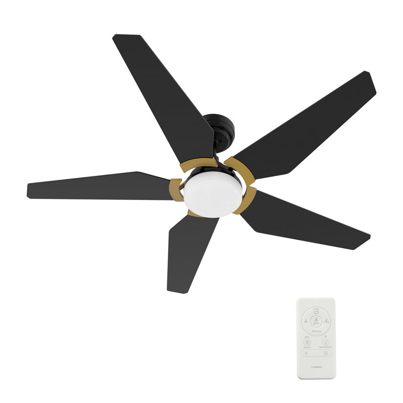 Voyager 52'' Smart Ceiling Fan With Remote, Light Kit Included,Works With Google Assistant And Amazon Alexa,Siri Shortcut.
