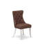 Chaises de salle à manger Dallas Parsons - Ensemble de 2 chaises capitonnées capitonnées en tissu de polyester bordeaux cloutées-572955714