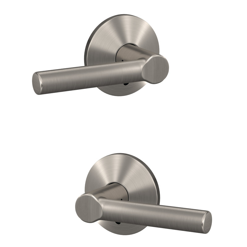 Custom Broadway Non-Turning Lever with Kinsler Trim, Satin Nickel