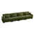 Velours vert olive