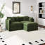 Canapé-lit en chenille moderne avec repose-pieds-1076184506-1076184505