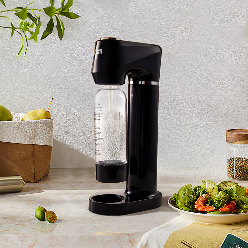 CO2 Cylinder Soda Maker Sparkling Water Machine with 1L Carbonating Bottle