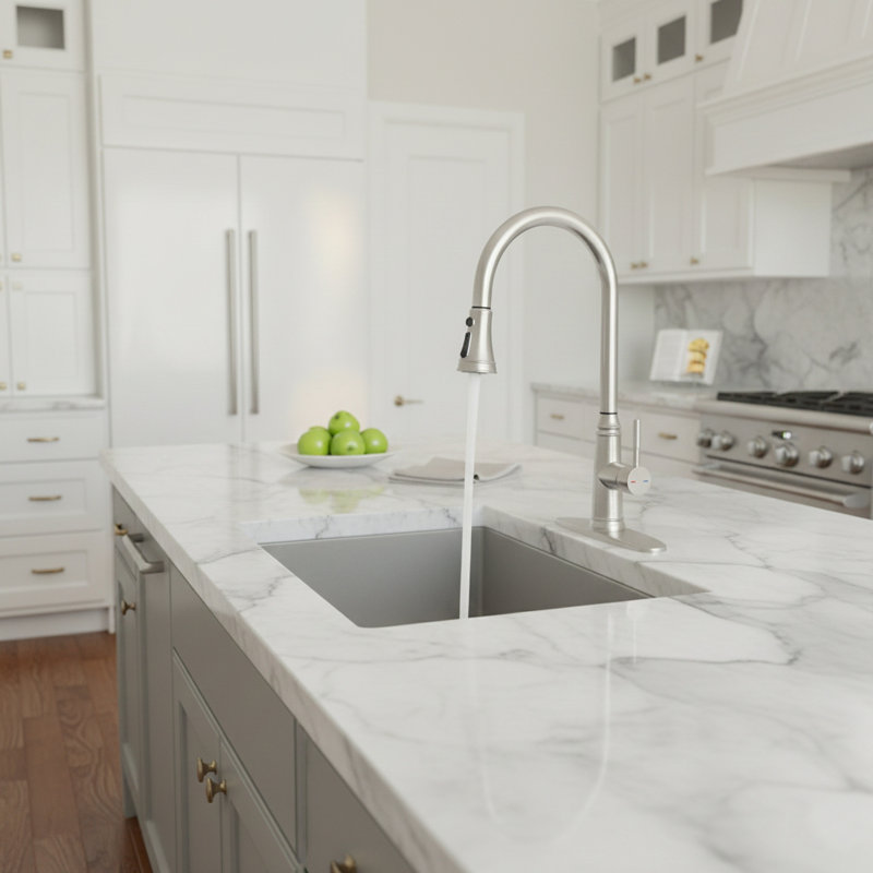 Single Handle Pull Down Touch Kitchen Faucet