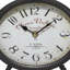 Horloge noire en métal