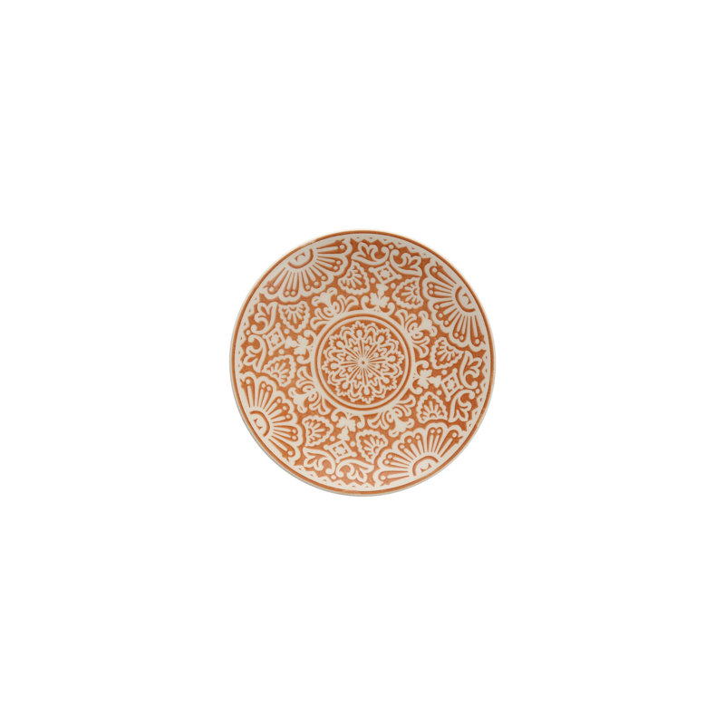 Fortessa Havana Porcelain, 6.25" B/B Plate (Set of 4), Honey, Orange