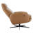 Danva Genuine Leather Swivel Recliner-101479846