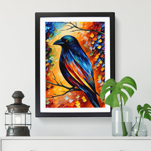 Crow Frame ClassicLiving Crow Bird Painted Vol.1 - Single Picture Frame Print ...