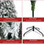 Arbre de Noël pin vert givré 7 pi 6 po H