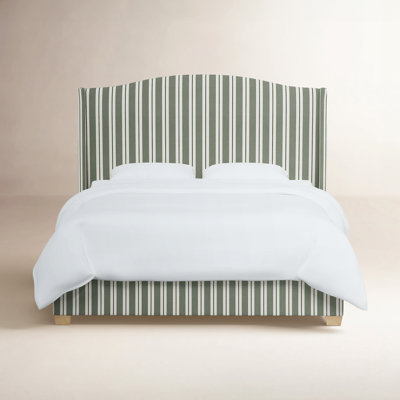 Allis Upholstered Wingback Bed