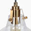 Lustre moderne en grappe dorée à 3 lumières avec verre bullé pour intérieur sec-523948319-523948317