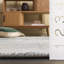 Tapis abstrait en viscose / coton / lin / laine noué à la main Tiffany argent / ivoire-55845066