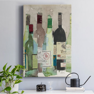 Rouge ou blanc II - peinture sur toile tendue
