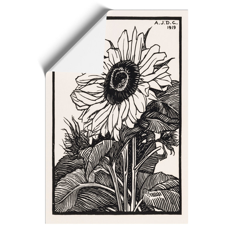 Sunflower by Julie de Graag - Frameless Print, 59cm H x 42cm W x 0.1cm D