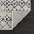 Dounia Transitional Performance Blue Area Rug-651360423