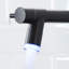 Robinet de cuisine contemporain à DEL avec tirette - noir, poignée simple, évier noir polyvalent, levier, qualité supérieure