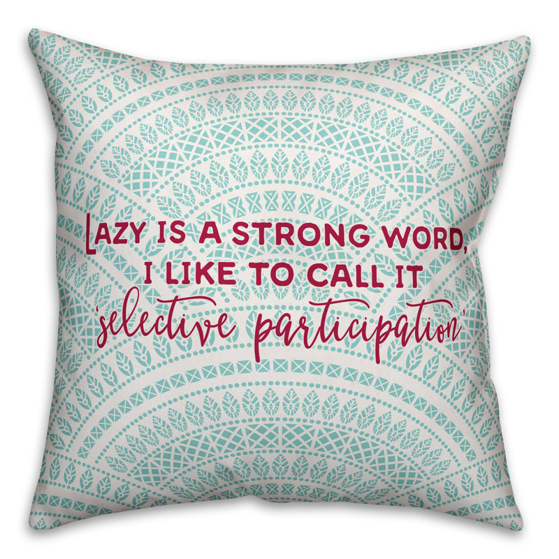 Appliqued Throw Pillow