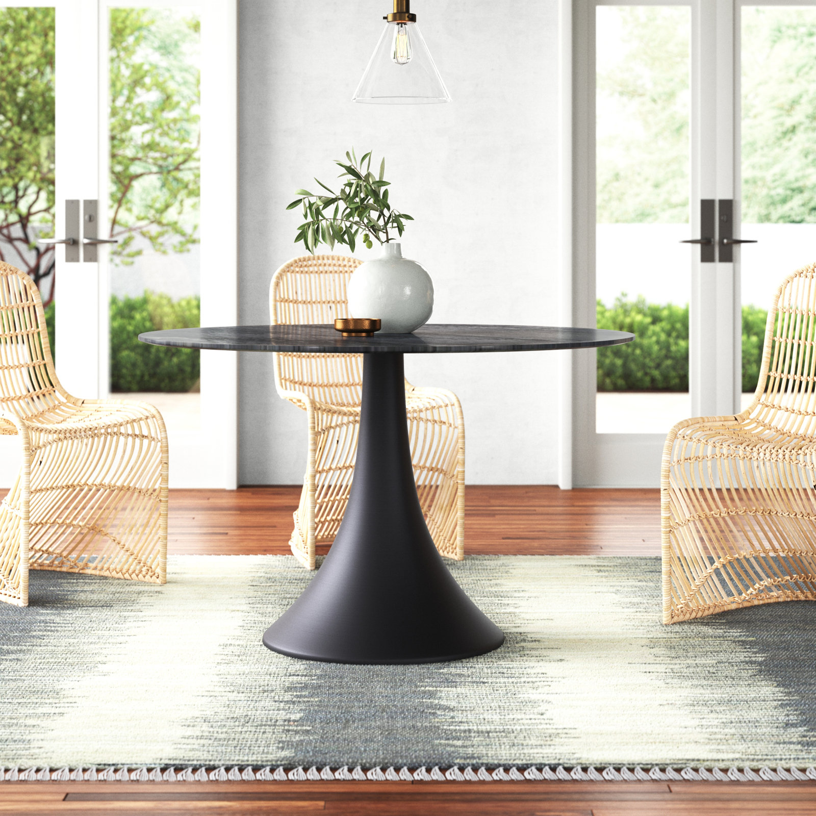 Sania 47.3'' Round Dining Table