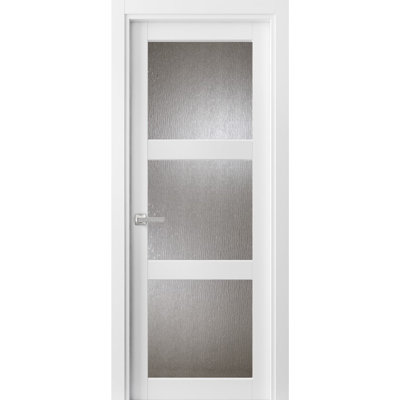 Porte standard en verre massif Lucia