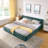 Stylish Chenille Storage Bed