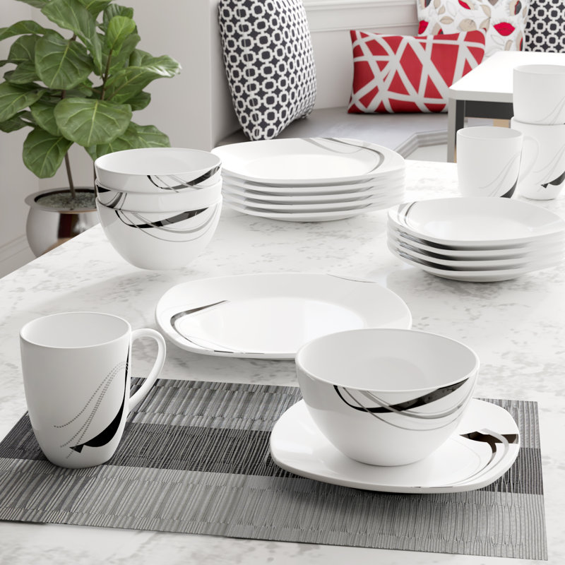 Tabletops Gallery 16 piece Dinnerware Set Carnival