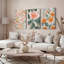 Tableau mural sur toile tendue « Bouquet de fleurs » (Ensemble de 3)-964569878