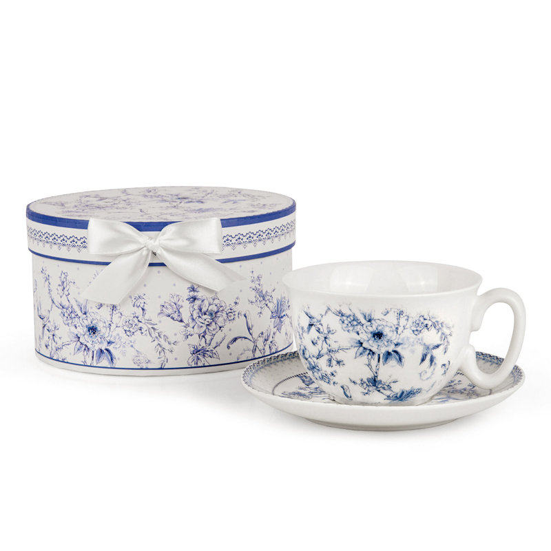 Tasse à thé et soucoupe en porcelaine Neorah