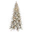 Arbre de Noël pré-éclairé avec pomme de pin, lumières DEL et base en métal-129931783