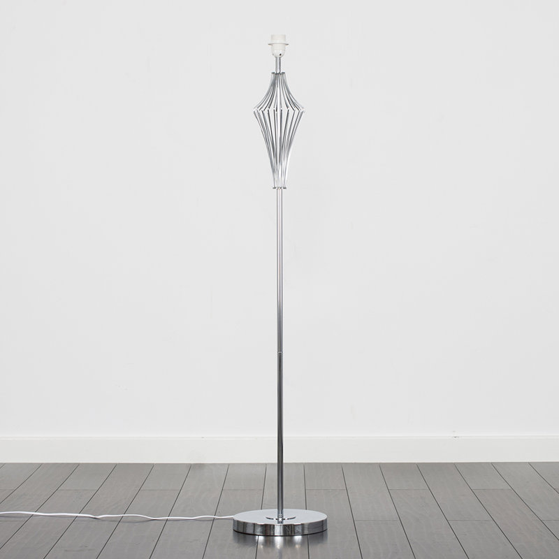 Feuer 132.5cm Traditional Floor Lamp, Chrome