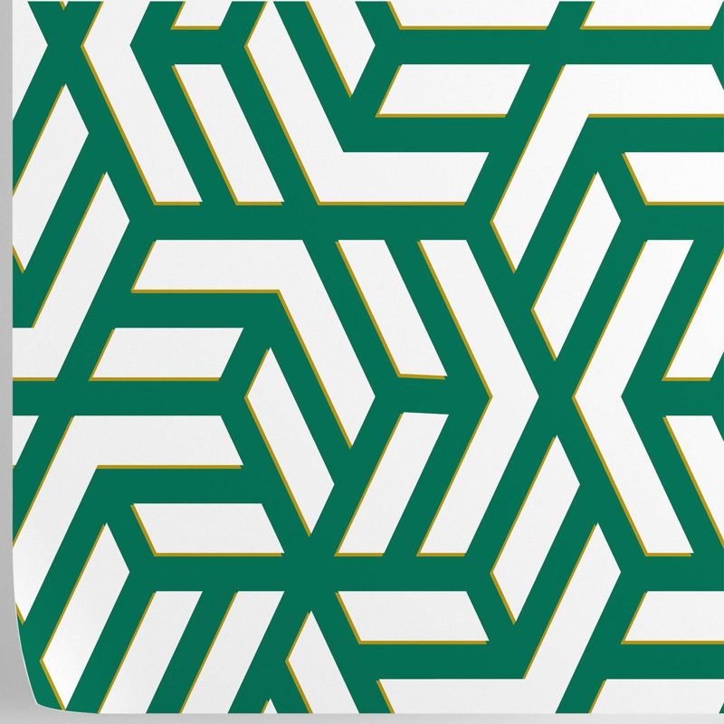 Green Geometric Wallpaper
