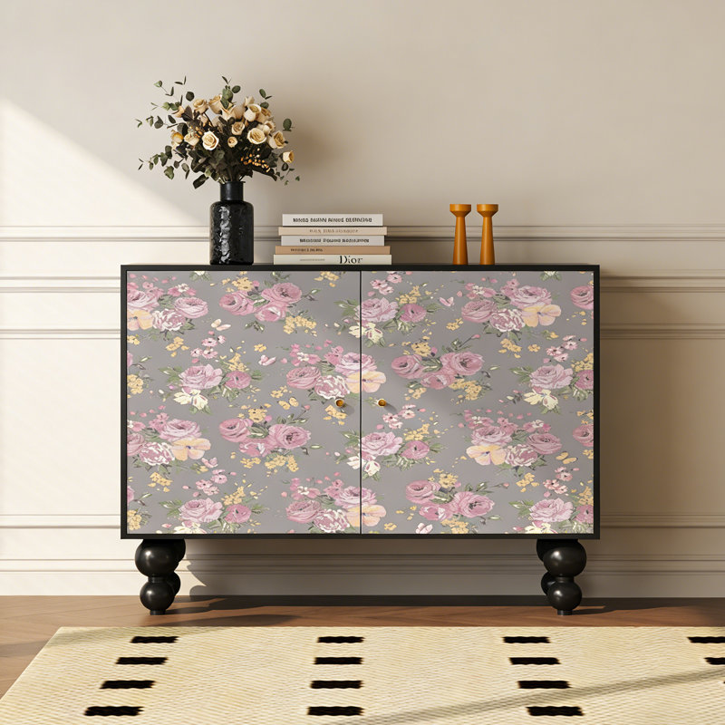 Armoire de rangement décorative à double porte double