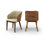 Chaise rembourrée en cuir Glenwood
