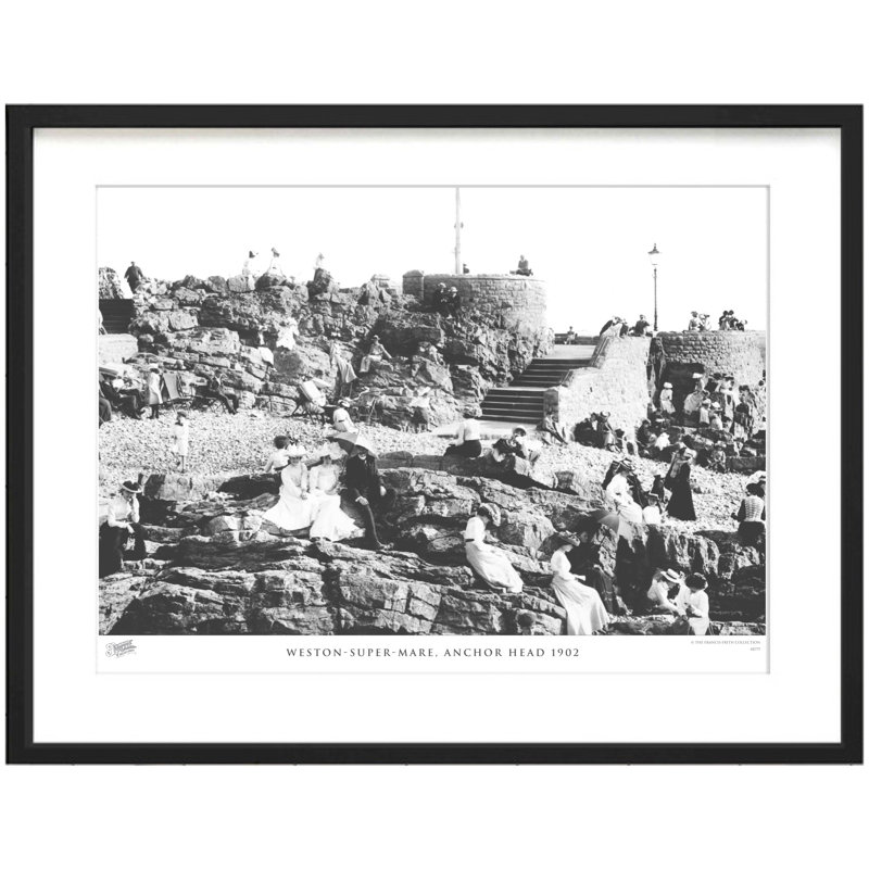 Weston-Super-Mare, Anchor Head 1902 - Single Picture Frame Print, 40cm H X 50cm W x 2cm D