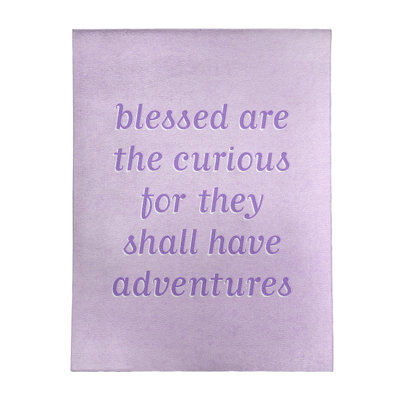 Quotes Chenille Indoor Rug
