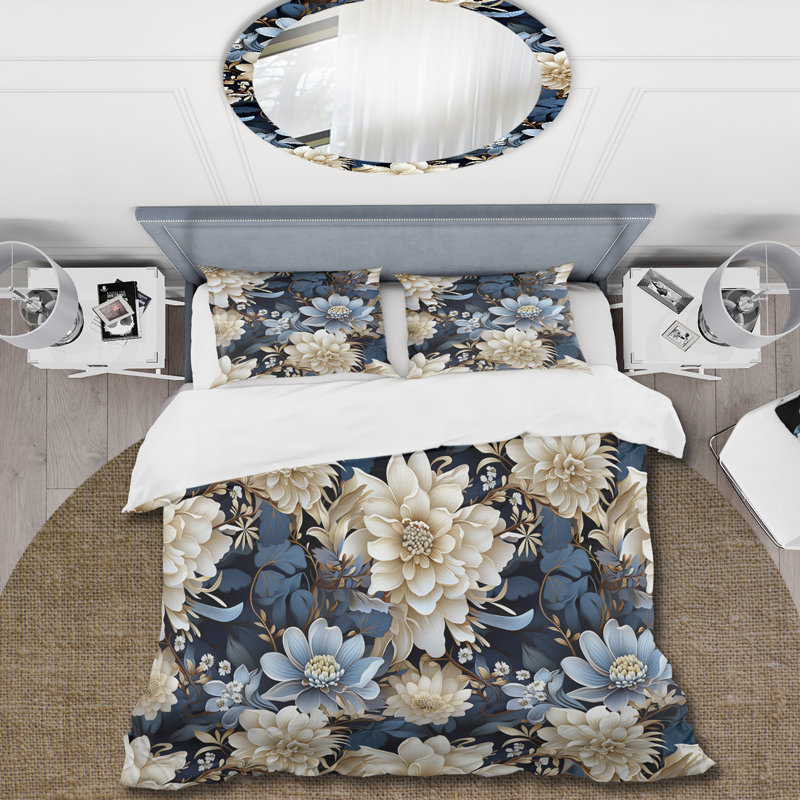 Ensemble de housse de couette Serene, Housse de couette simple + 1 taie décorative stan