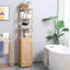 Armoire à linge autoportante en bois massif Zorabelle