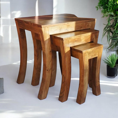 Castellon Solid Wood Nesting Tables