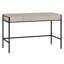 Bureau d'écriture de 48 po de largeur avec 3 tiroirs de rangement - Bureau Mid-Century moderne en aulne blanc pour bureau à domicile | Calla-611372812