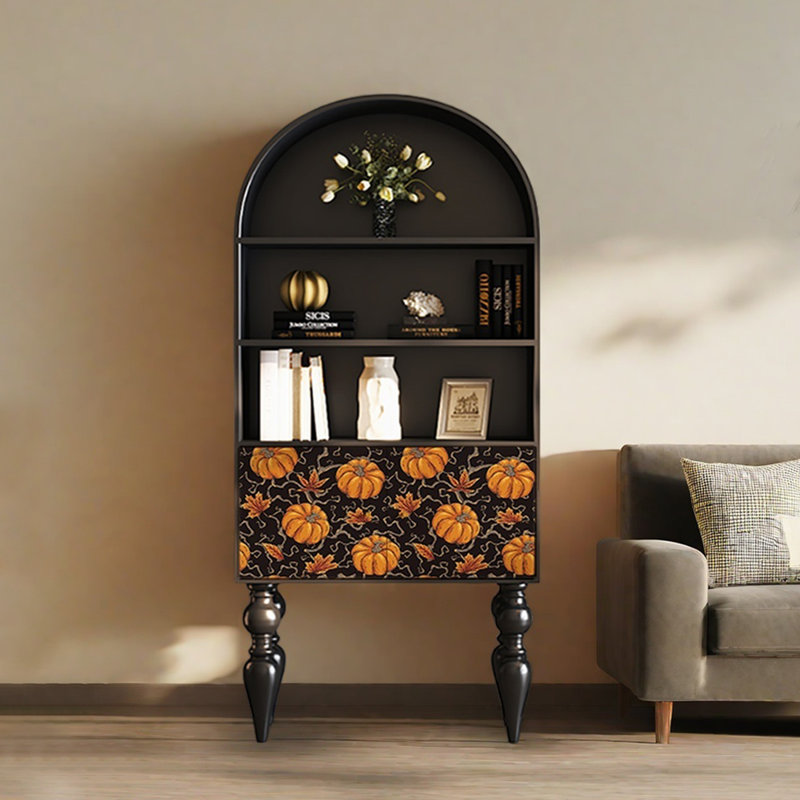 Modern creative pumpkin pattern bookcase