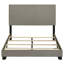 Lit tapissier double à panneau Efram Taupe-909413767-909413770