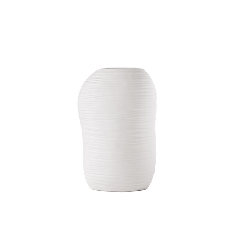 Ceramic / Porcelain Table Vase, 14.5" H x 9" W x 5.5" D