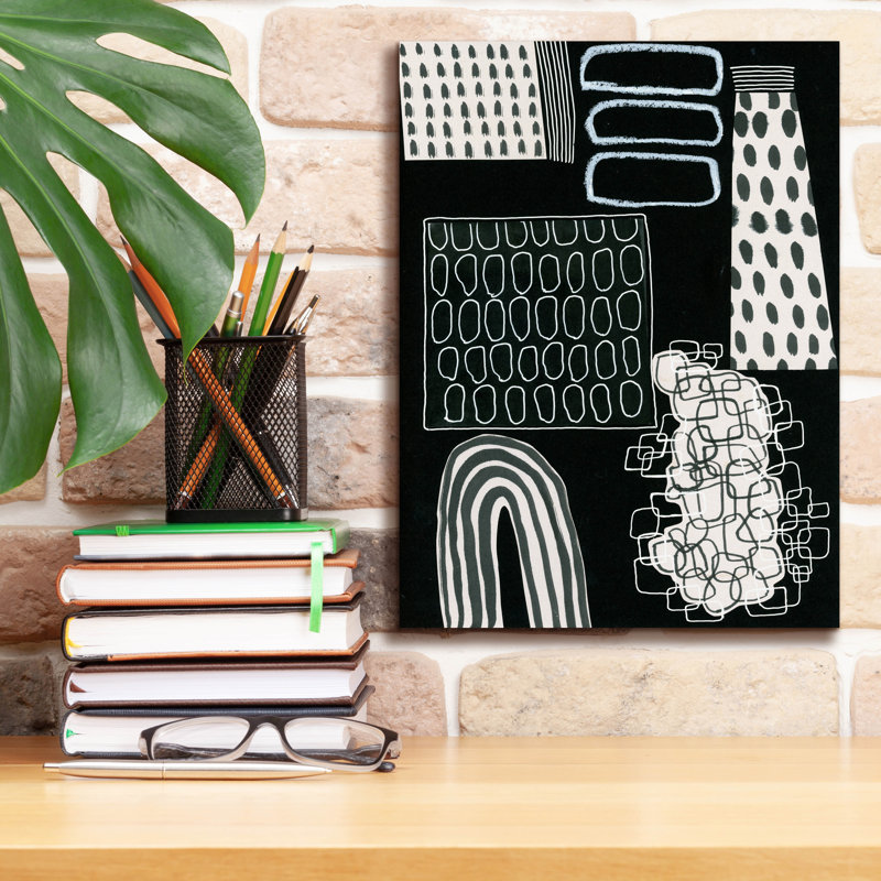 «B&W Fun VII» par Regina Moore, H 16 po x l 12 po x P 0,75 po