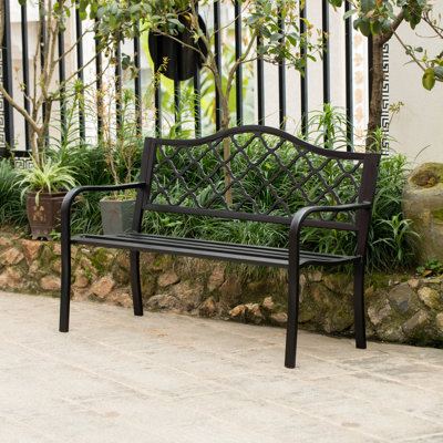 Banc de jardin en métal Barty