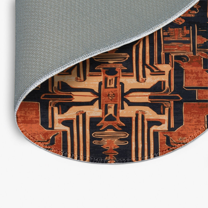 Tapis intérieur et extérieur ArtDeco, Rond 5 pi