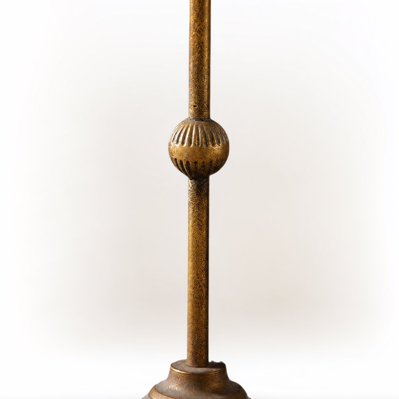 Retro metal crown floor candlestick, TALL