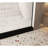 American Style Shower Door, 56 - 60" W X 76" H, 6mm Tempered Glass, Matte Black Stainless Steel Handle, Proof Film, Water Blocking Strip, Easy To Maintain, Round Tracks Blocking, Smooth Sliding On