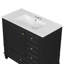 Meuble-lavabo sur pied simple 36 po avec lavabo en céramique, armoire de rangement avec 3 tiroirs et porte-760764132-745314058